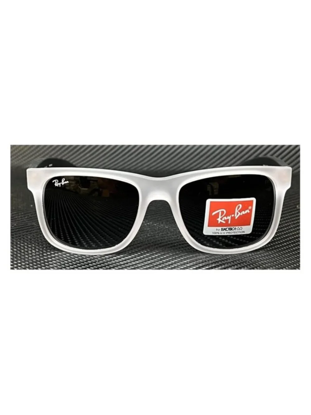 New Ray-Ban Men Transparent Rubber Sunglasses 50-16-145